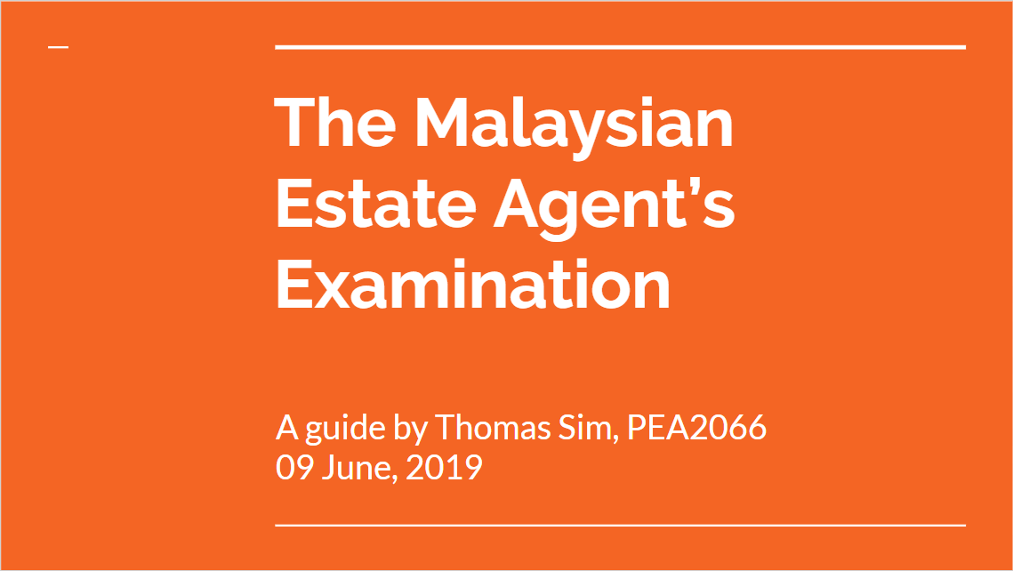 Estate Agent’s Examination & Estate Agency Practice